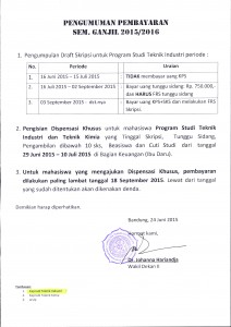 PengumumanPembayaran Ganjil 20152016